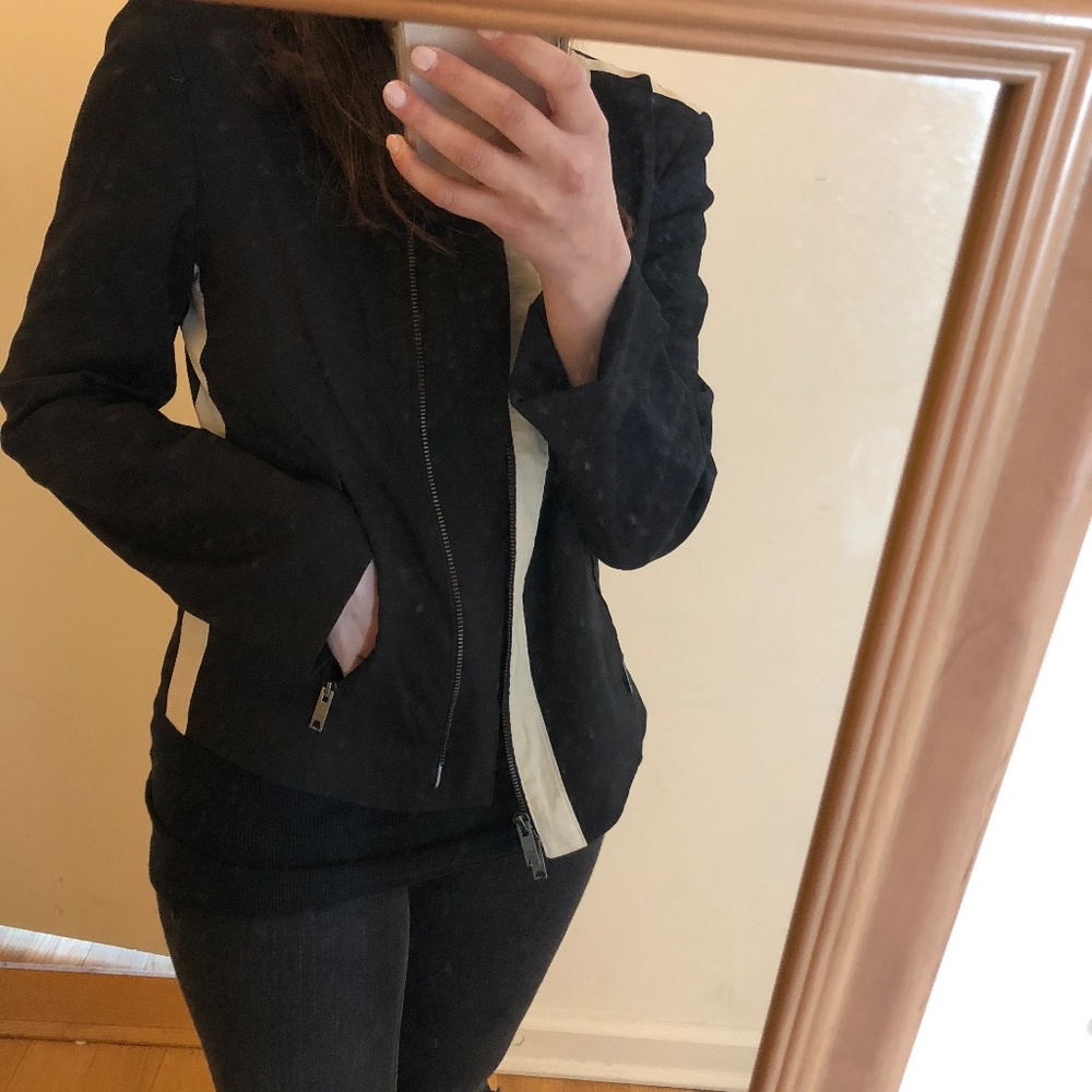 DKNY Lightweight Black and Cream Jacket